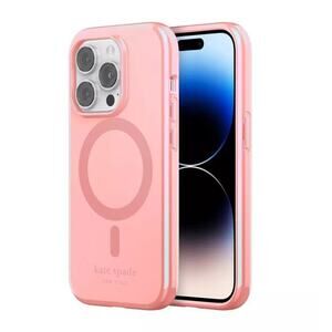 kate spade Protectiv Hardshell Magsafe Case iPhone 14 PRO Grapefruit Soda OPENEW